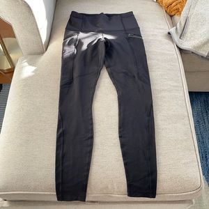 Lululemon Fleece Lined Black Leggings Size 6